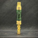 Vong(I) Sleeve by KMD -Hara in dyed green quilted mango